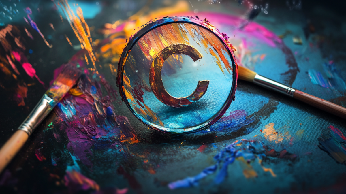 L'immagine mostra un simbolo di copyright, rappresentato dalla lettera