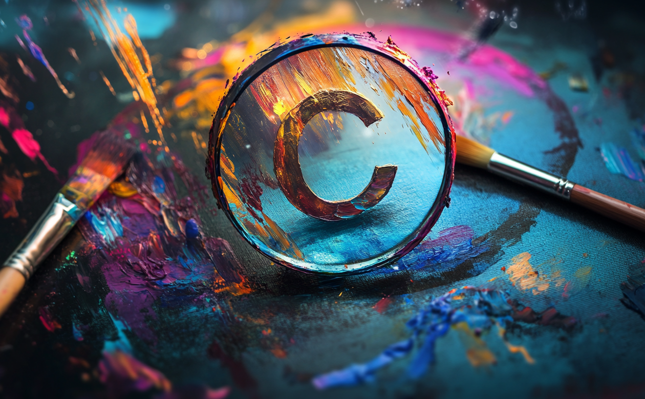 L'immagine mostra un simbolo di copyright, rappresentato dalla lettera 