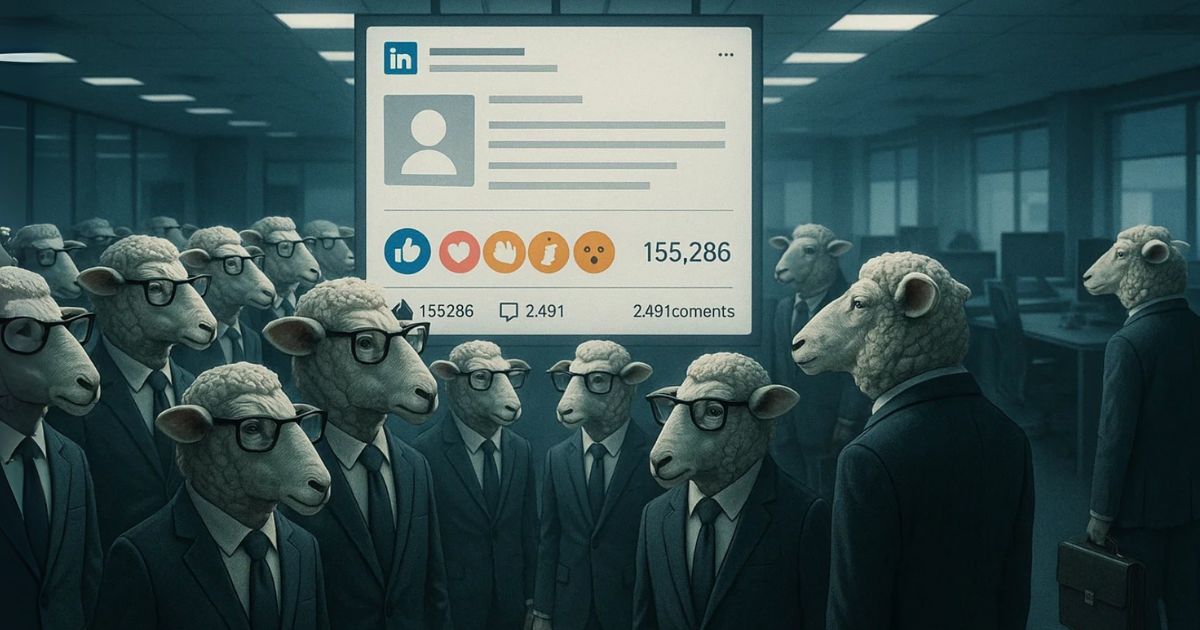 “L’effetto pecora” su LinkedIn_ quando l’autorevolezza serve a drogare il consenso