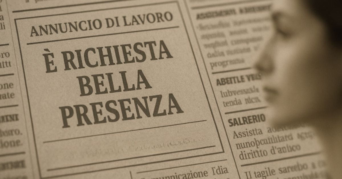 È lecito chiedere la “bella presenza” in un annuncio di lavoro