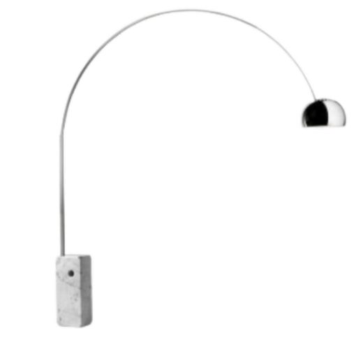 Lampada Arco, Per Giacomo e Achille Castiglioni, 1962